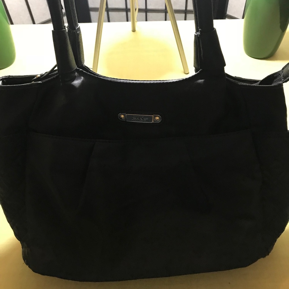 Price✂️Nicole Miller black satin hobo handbag - Picture 3 of 8